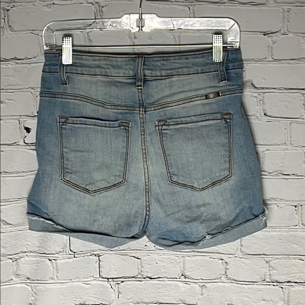 FREE with Purchase KanCan Blue Jean Shorts High-Waisted Distressed - Picture 4 of 6